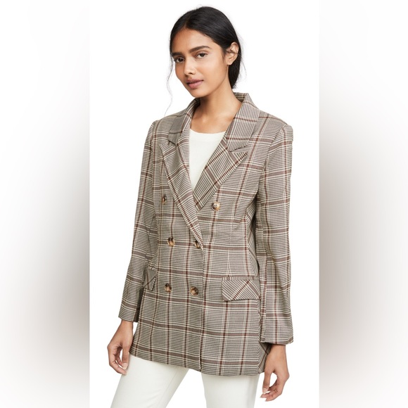 {Lioness} slouchy & slightly oversized Plaid Blazer NWT - Sz M - Picture 5 of 16